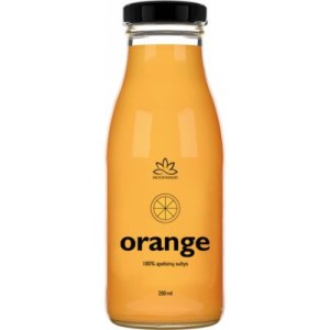 Apelsinų sultys 100 % MOODMASH, 250 ml (stiklas)